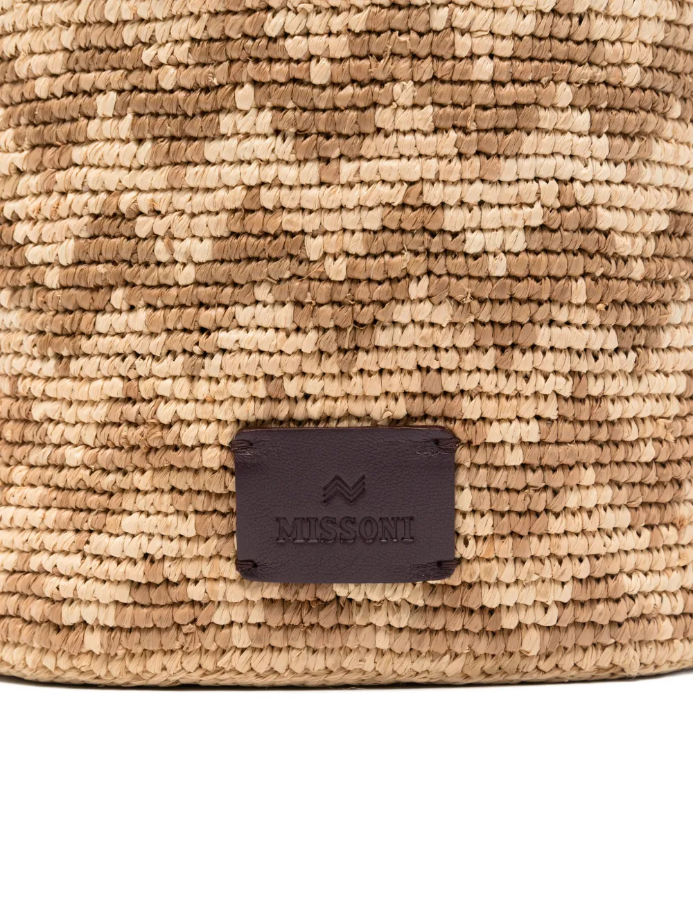 Missoni Bucket-tas met zigzag patroon Beige