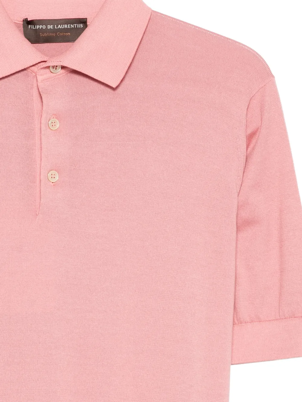 Filippo De Laurentiis Poloshirt met knopen Roze