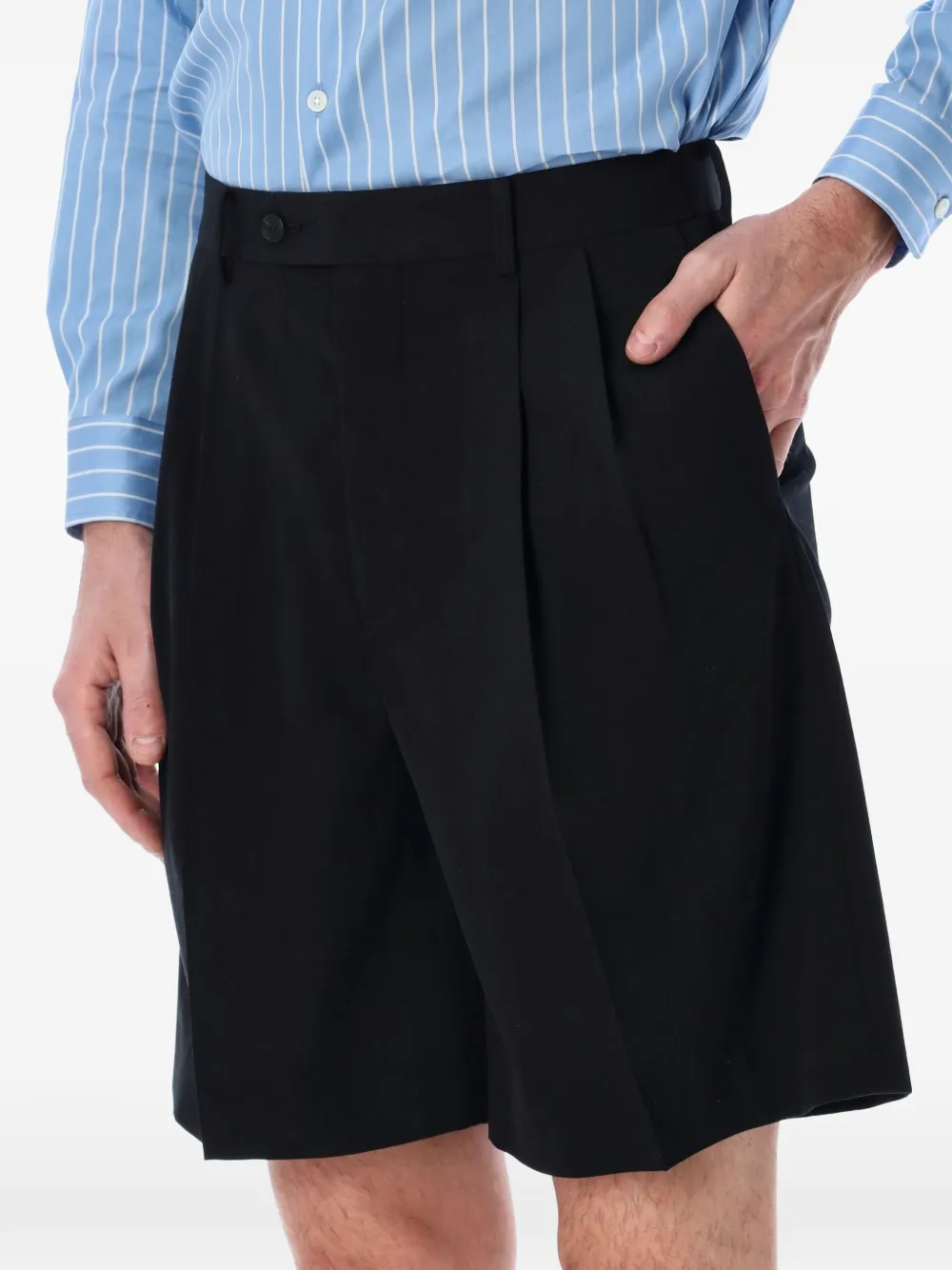  Auralee Gabardine Shorts - Black 