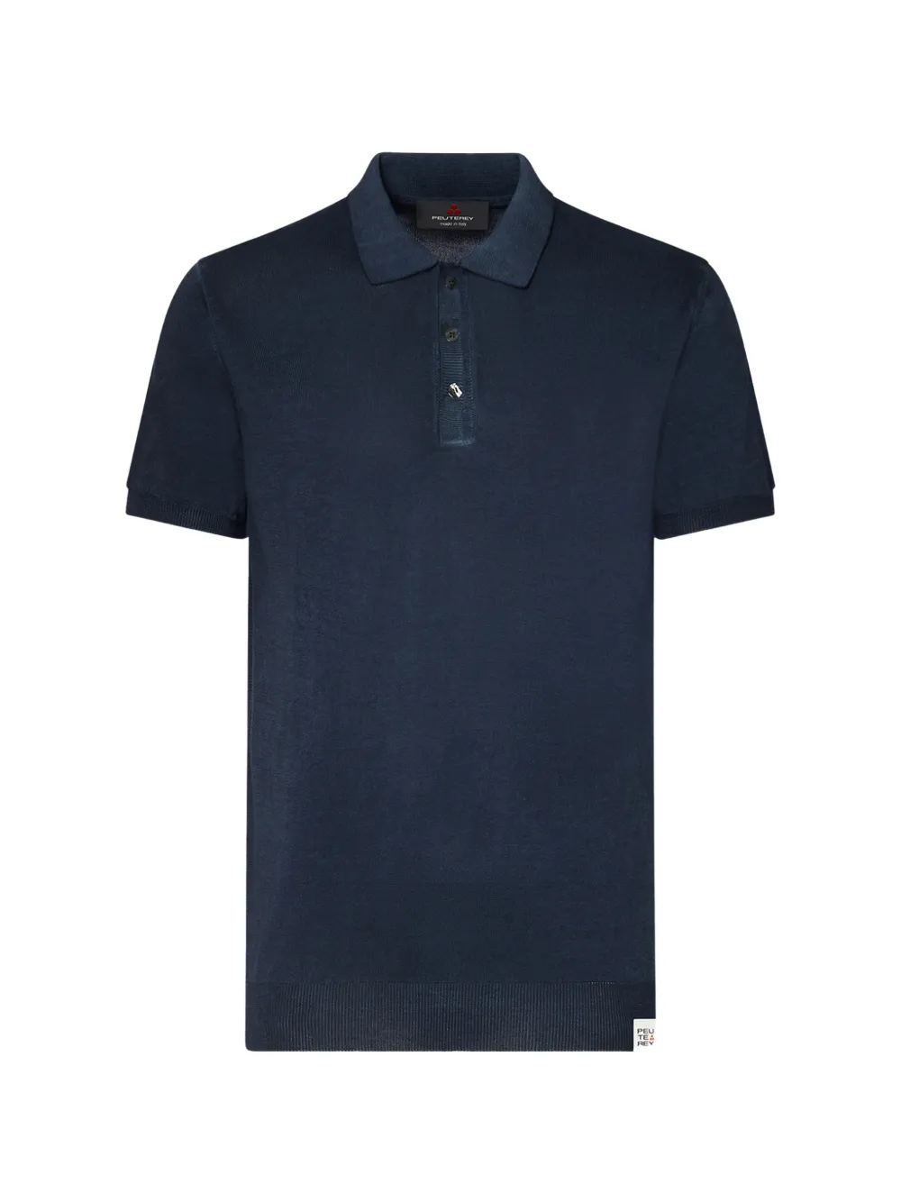 Peuterey Half-button Polo Shirt In Blue