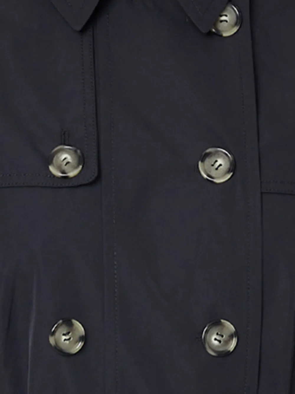  Peuterey Double-breasted Belt-fastening Coat - Blue 