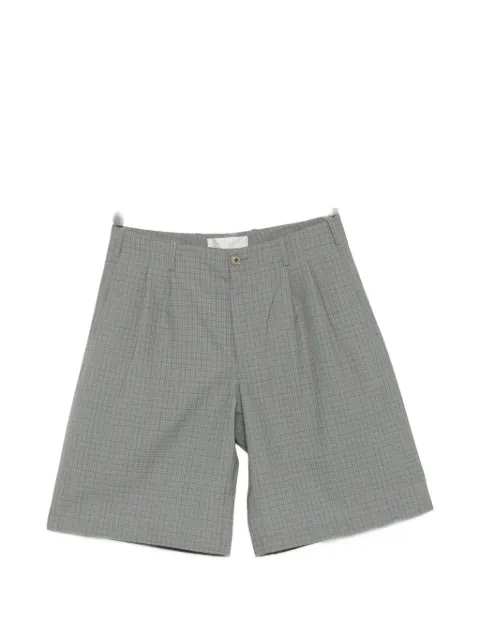 OUR LEGACY Ponte check-pattern shorts