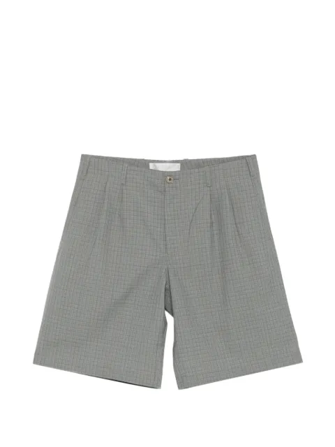 OUR LEGACY Ponte check-pattern shorts