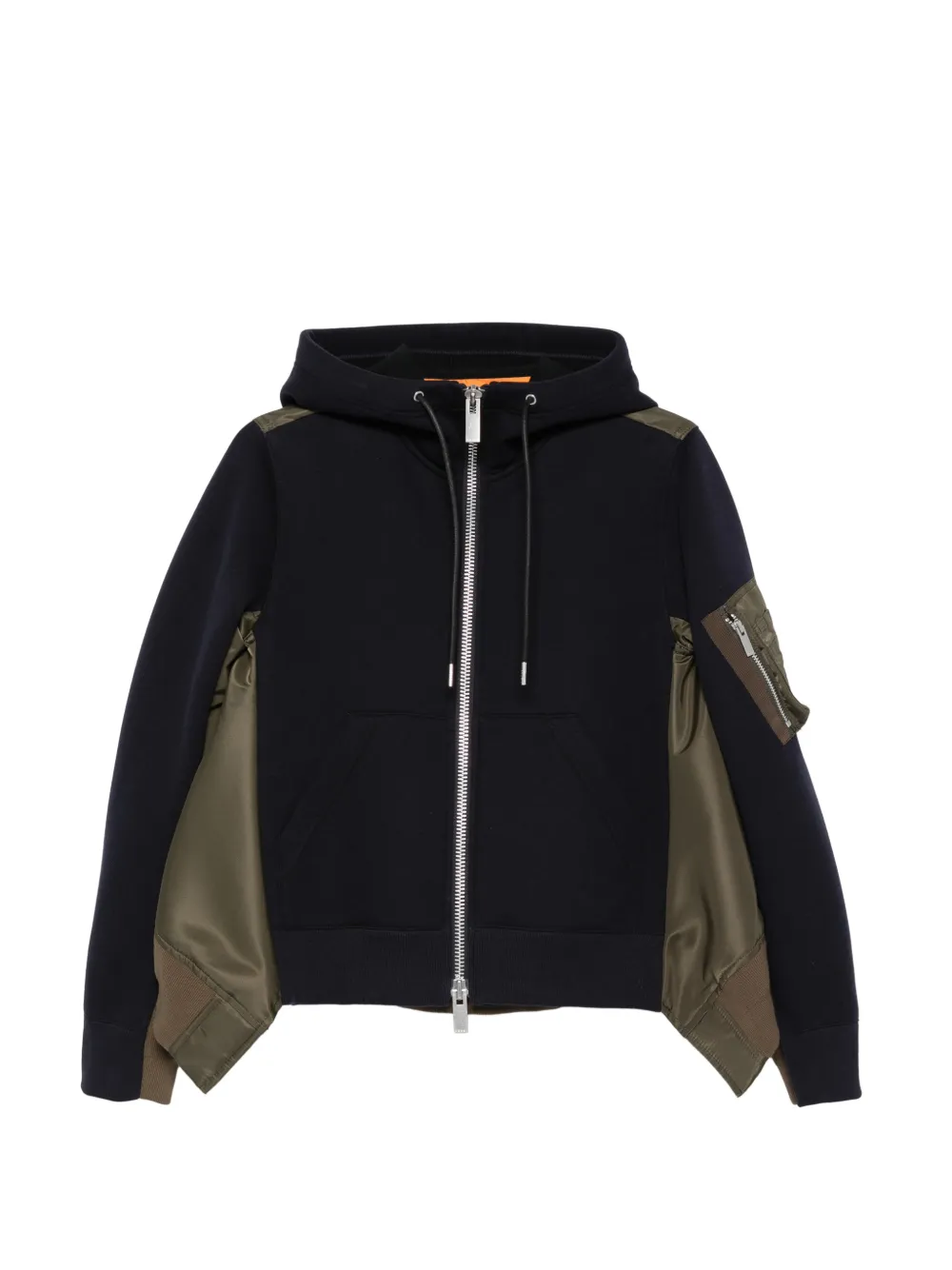 sacai zip-up jacket - Blu