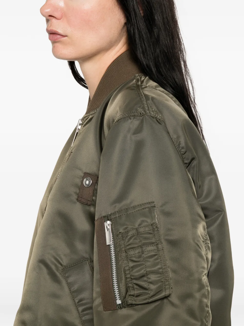 sacai Jack met rits Groen