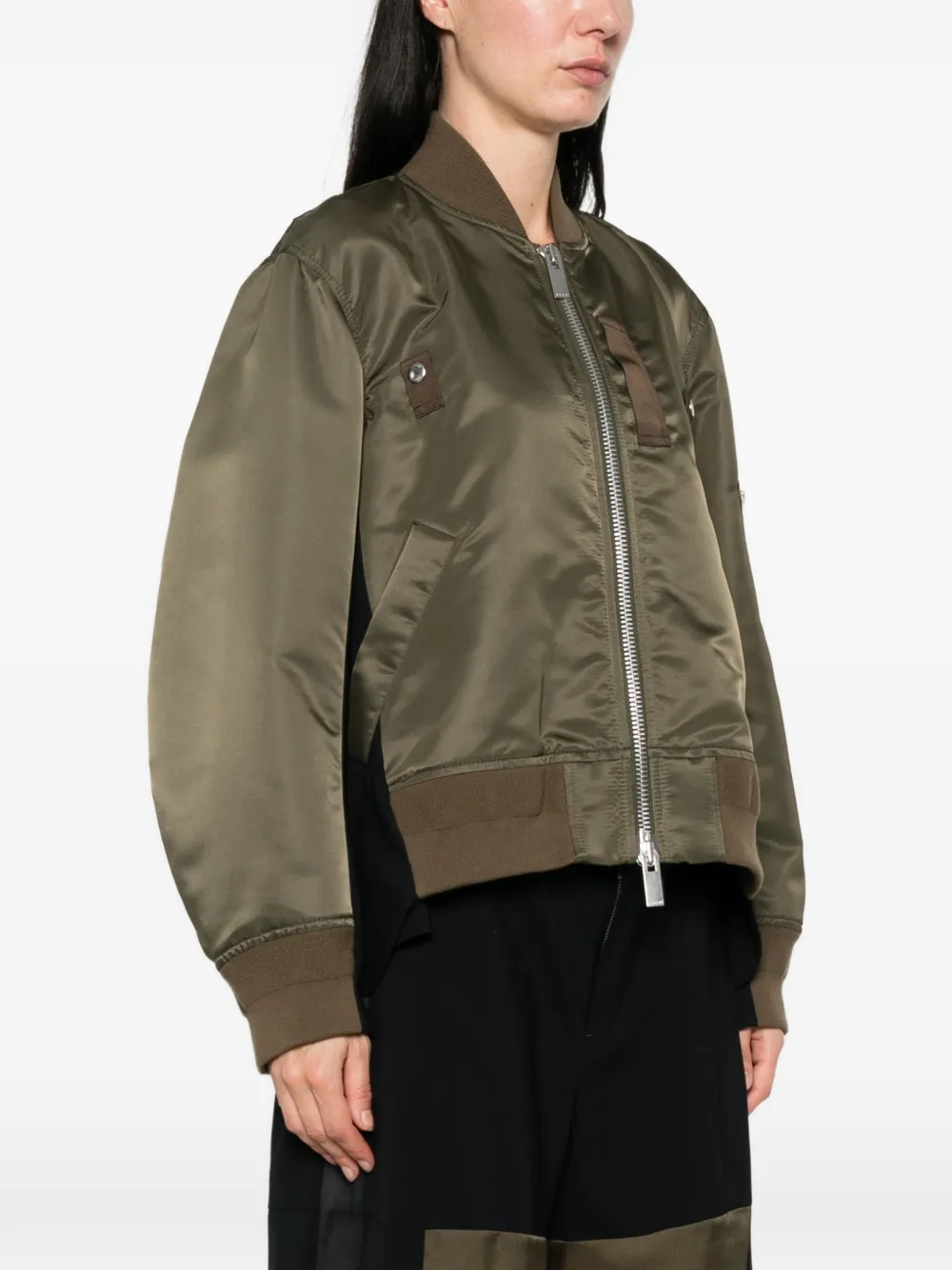 sacai Jack met rits Groen
