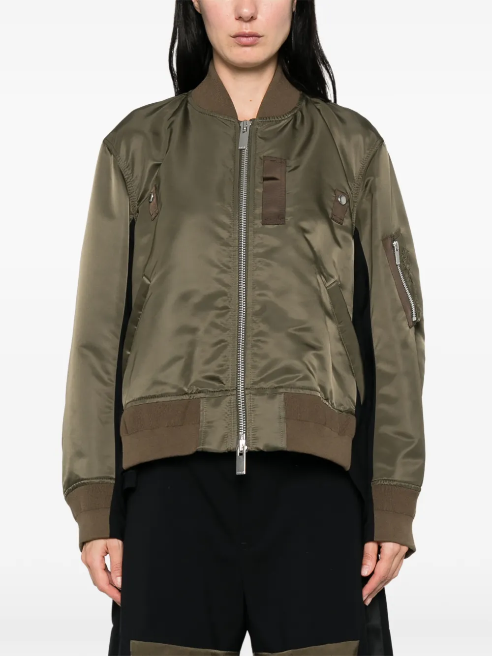 sacai Jack met rits Groen