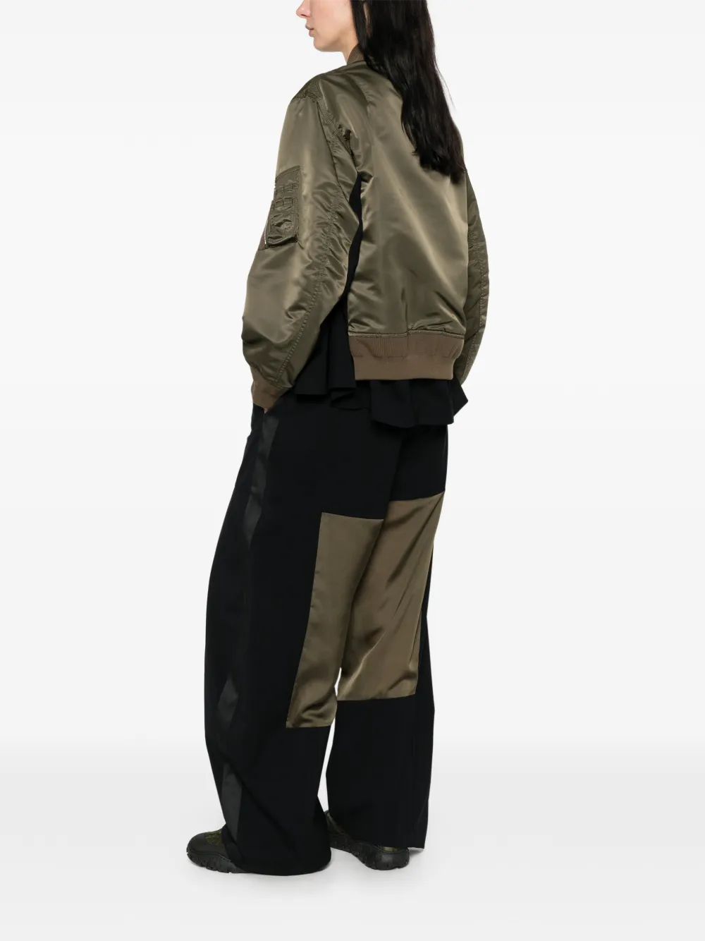 sacai Jack met rits Groen