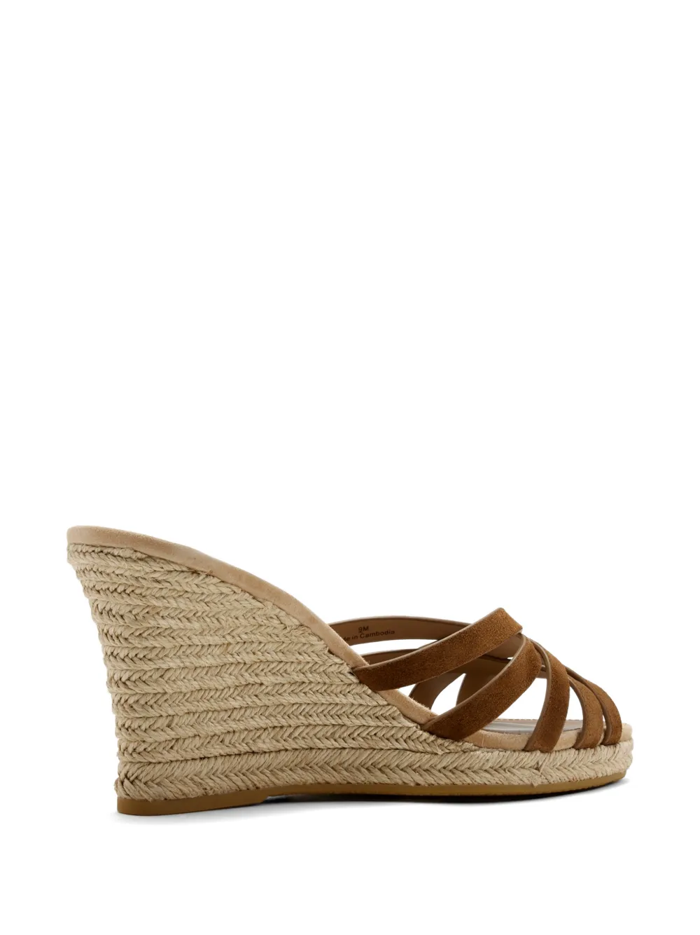 Veronica Beard Phylina espadrille sandalen met sleehak Bruin