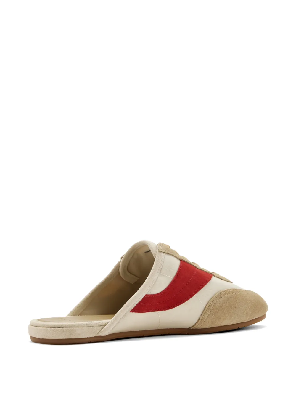 Vince Gestreepte muiltjes Beige