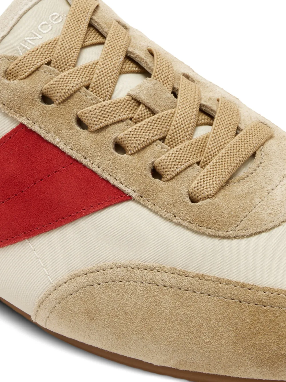 Vince Gestreepte muiltjes Beige