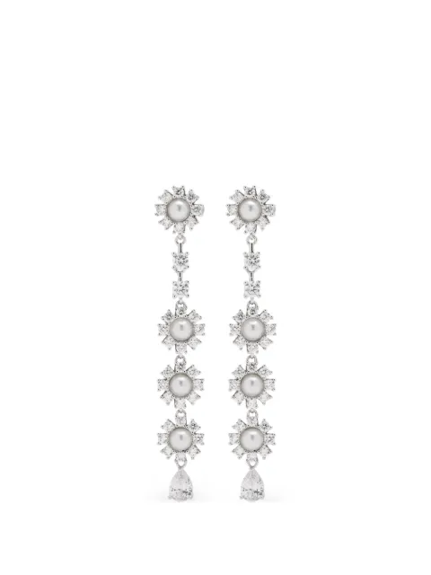 Self-Portrait aretes con piedras de cristal