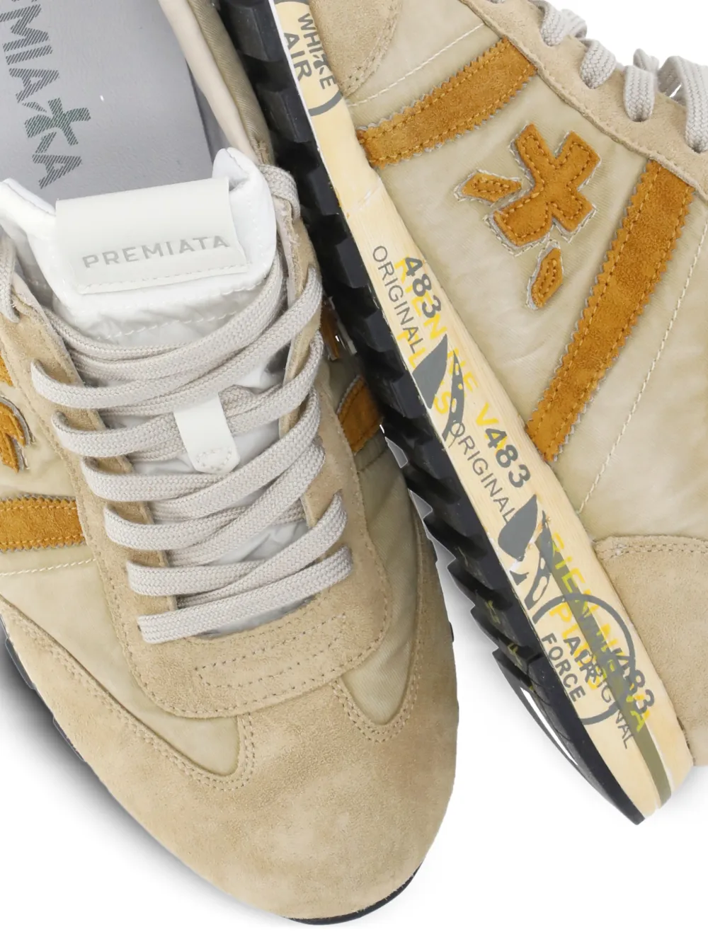 Premiata Lucy 8190 lace-up sneakers Beige