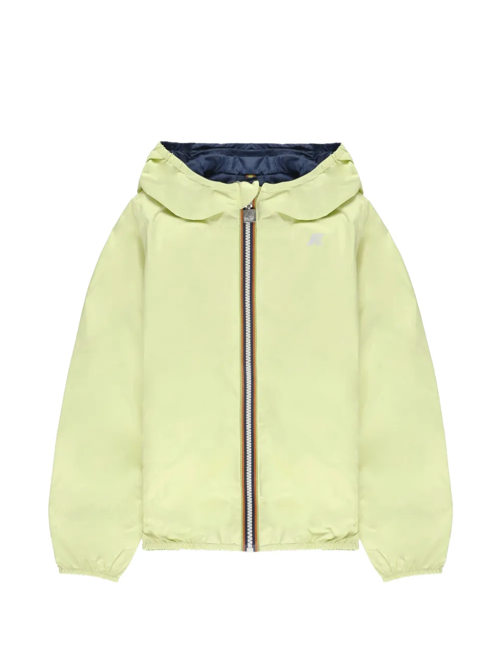 K Way Kids P. Jake Plus.2 Reversible zip-up hooded jacket - Yellow