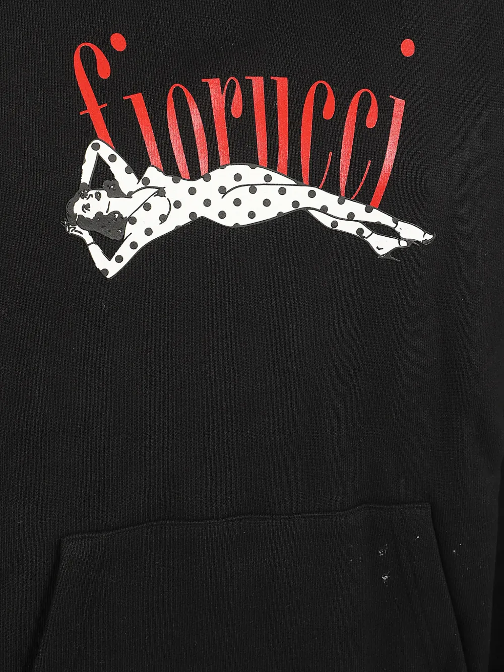 Fiorucci Hoodie met print Zwart