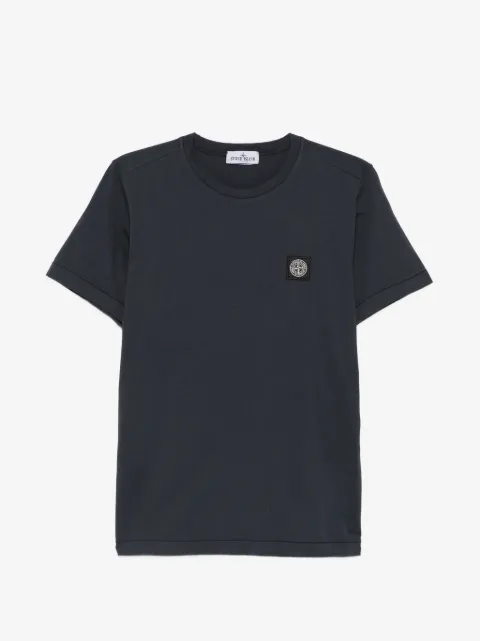 Stone Island Junior T-Shirt mit Logo-Patch