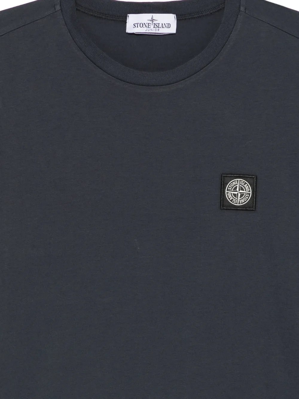 Stone Island Junior T-shirt met logopatch Blauw
