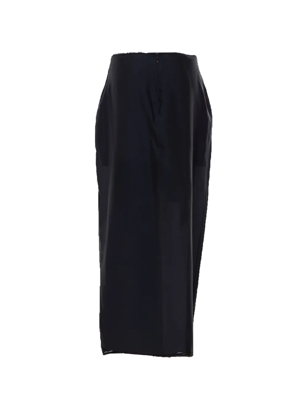 Filippa K Midi-rok met ritssluiting en split Zwart