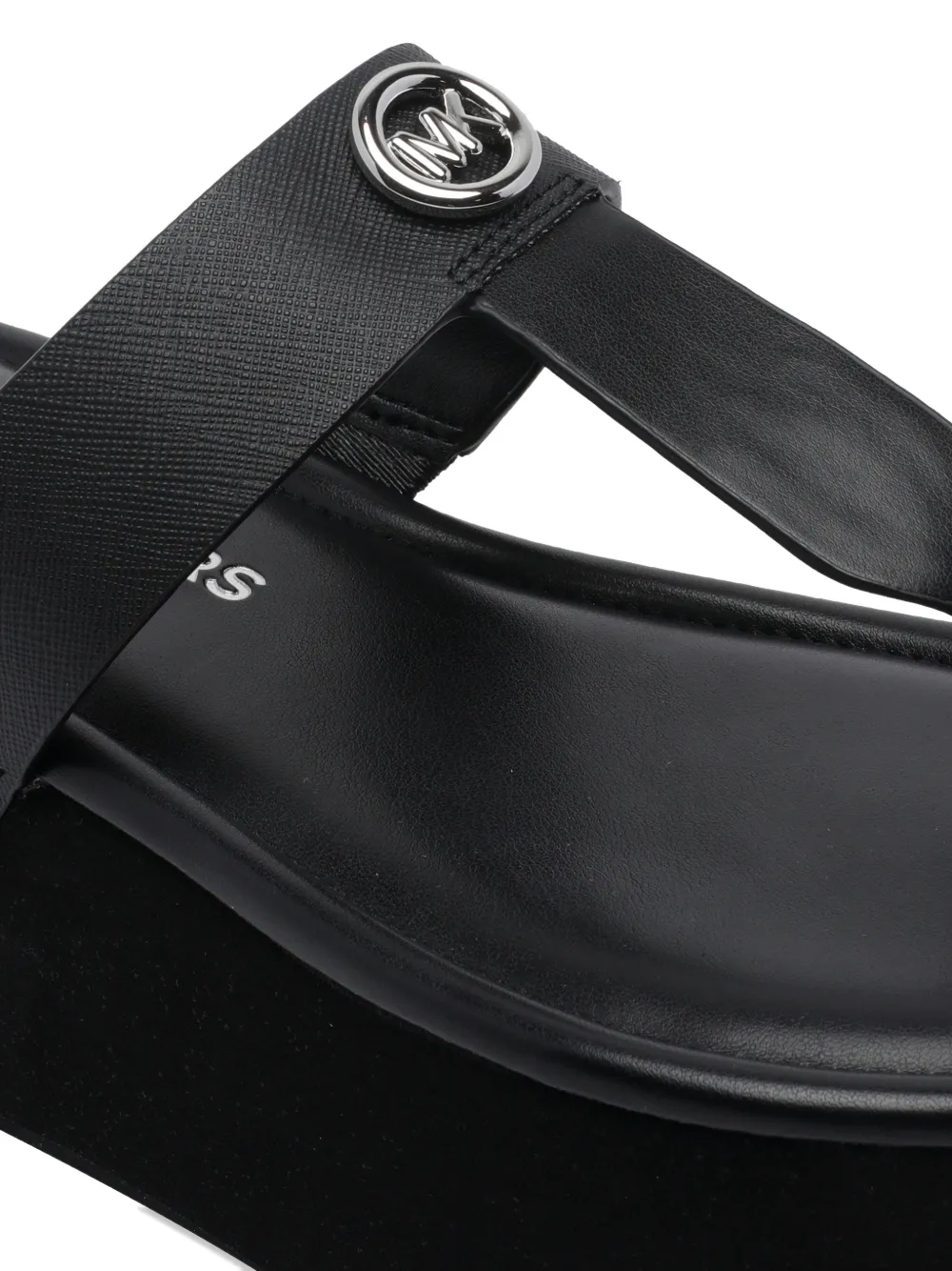 Michael Kors Sandalen met logodetail Zwart