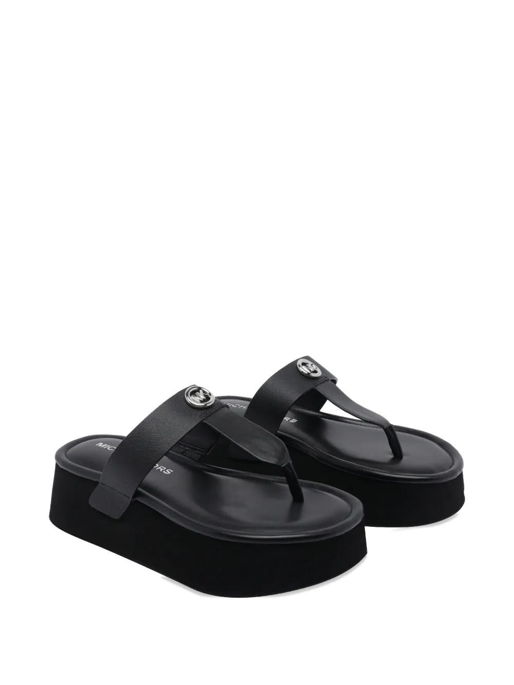 Michael Kors Sandalen met logodetail Zwart