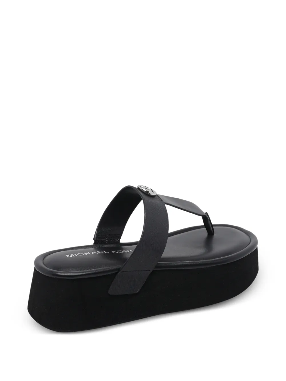  Michael Michael Kors Logo-detail Open-toe Sandals - Black 