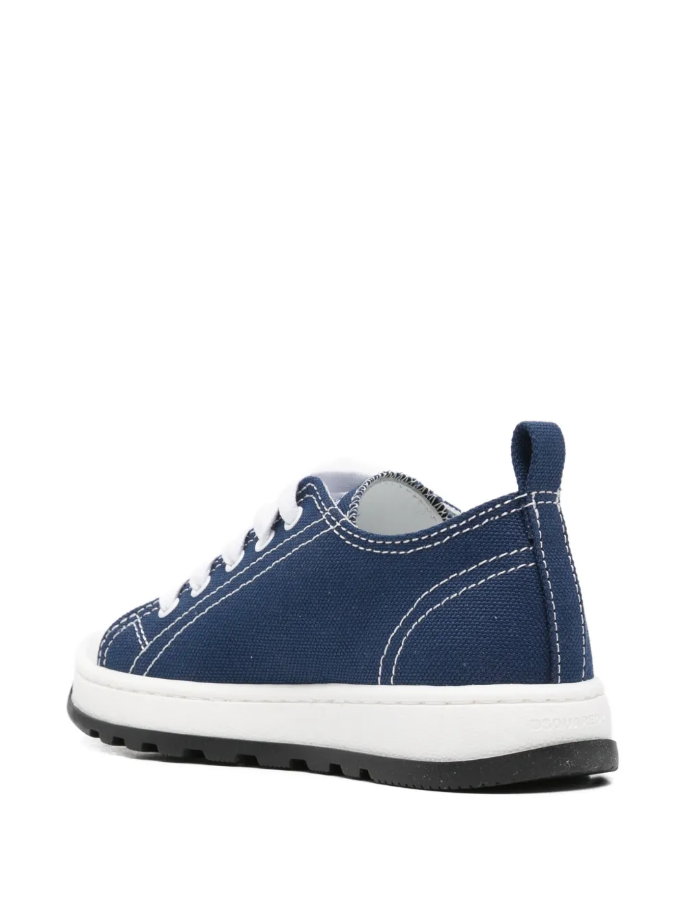 DSQUARED2 KIDS logo-patch sneakers Blauw