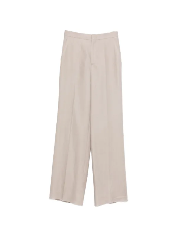 Tagliatore Palazzo Pants in Neutrals