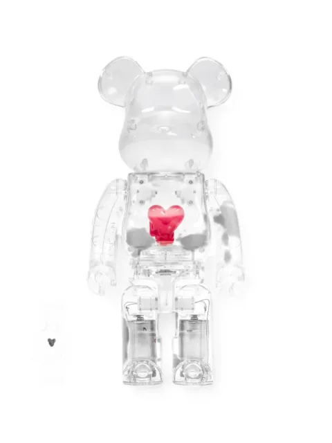 MEDICOM TOY sculpture Bearbrick Emotional Unavailable Red Heart Clear