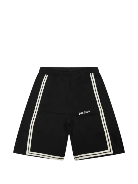 Palm Angels Kids Track side-stripe shorts