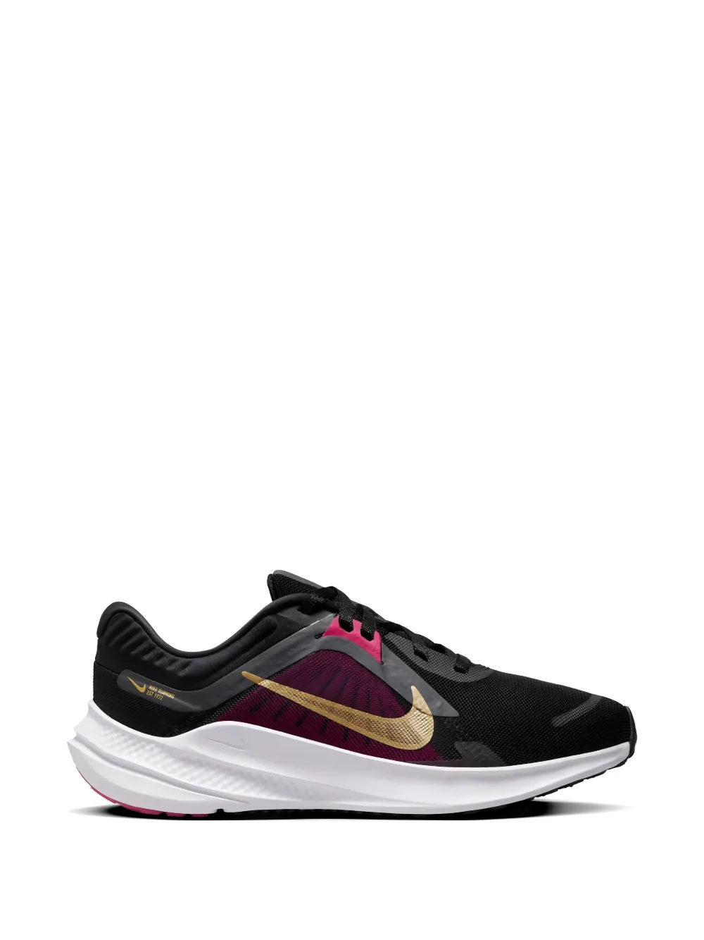 Nike Quest 5 WMNS metallic sneakers Zwart