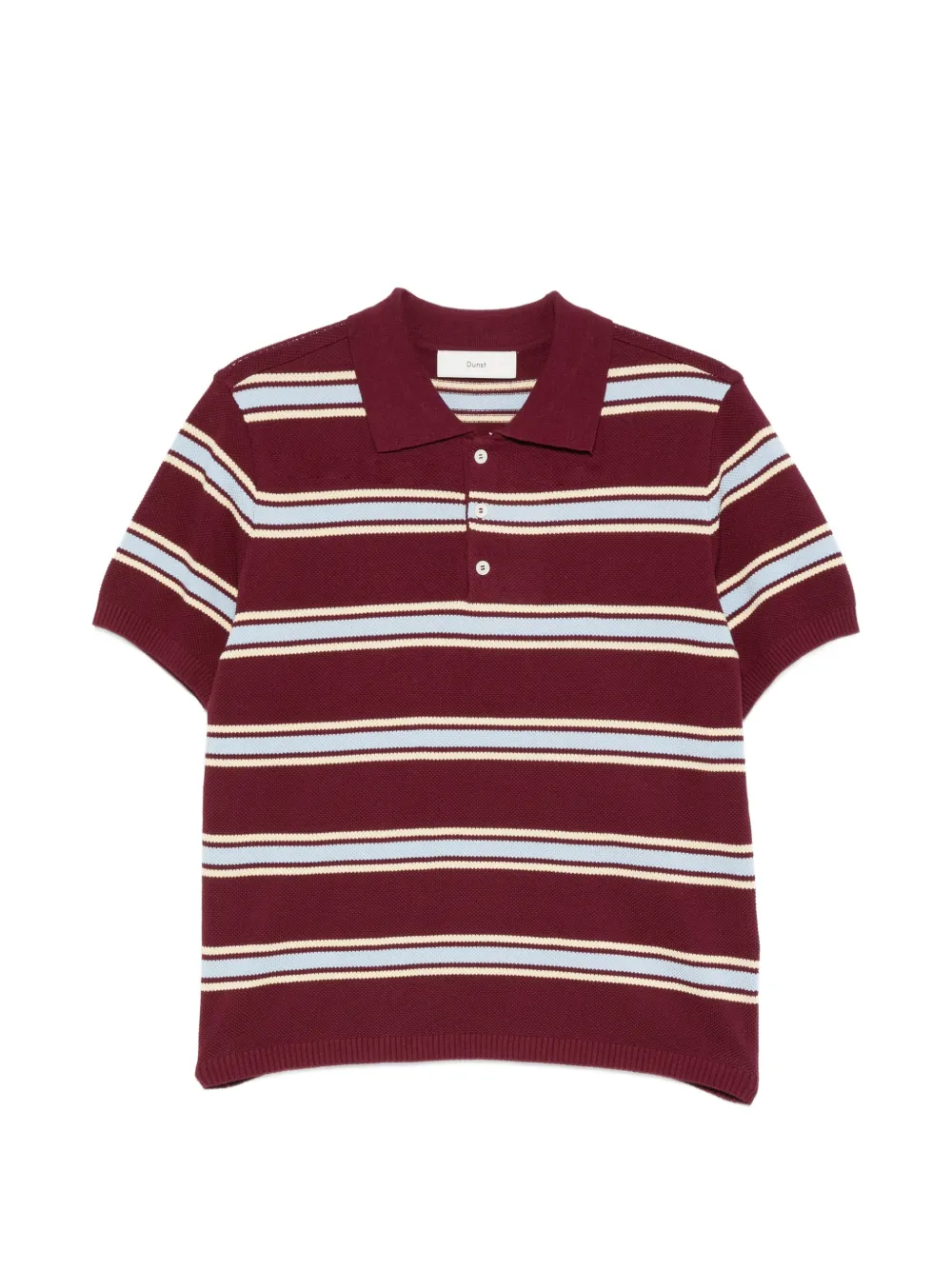 DUNST striped polo shirt - Rot