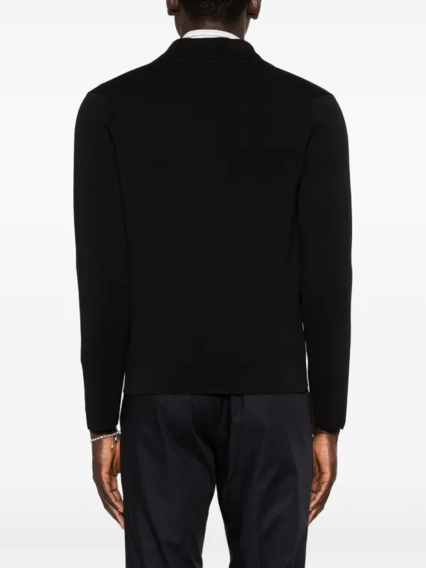 Filippo De Laurentiis Double Breasted Cardigan | Black | FARFETCH AO