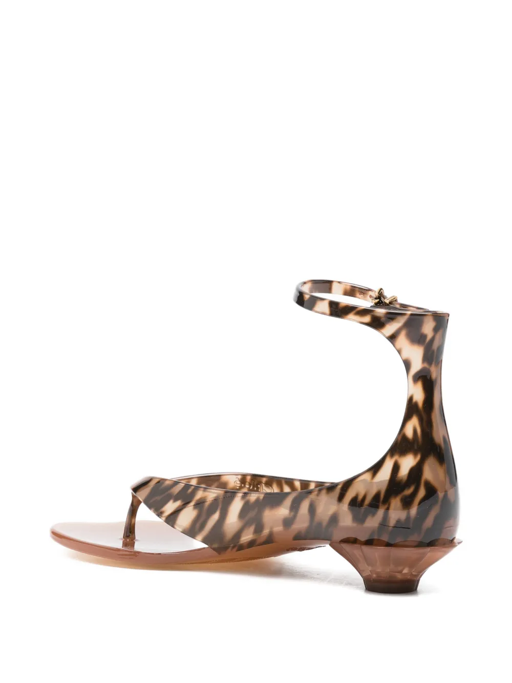Chloé leopard-print sandals Bruin