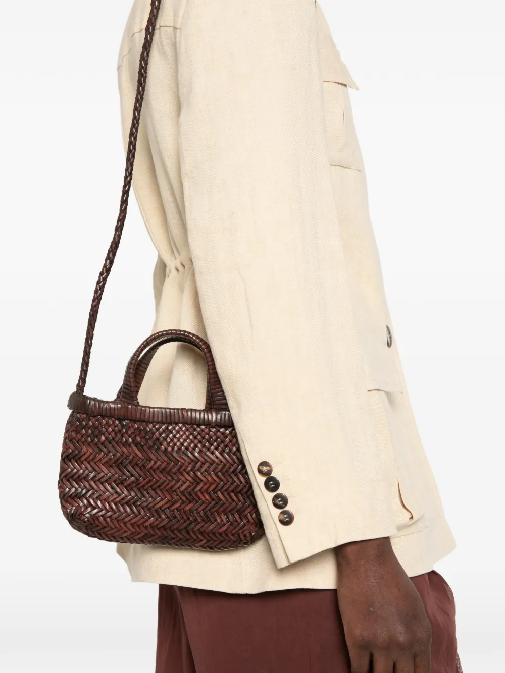  Manebi Bolso Shopper Sunset Micro - Marrón 