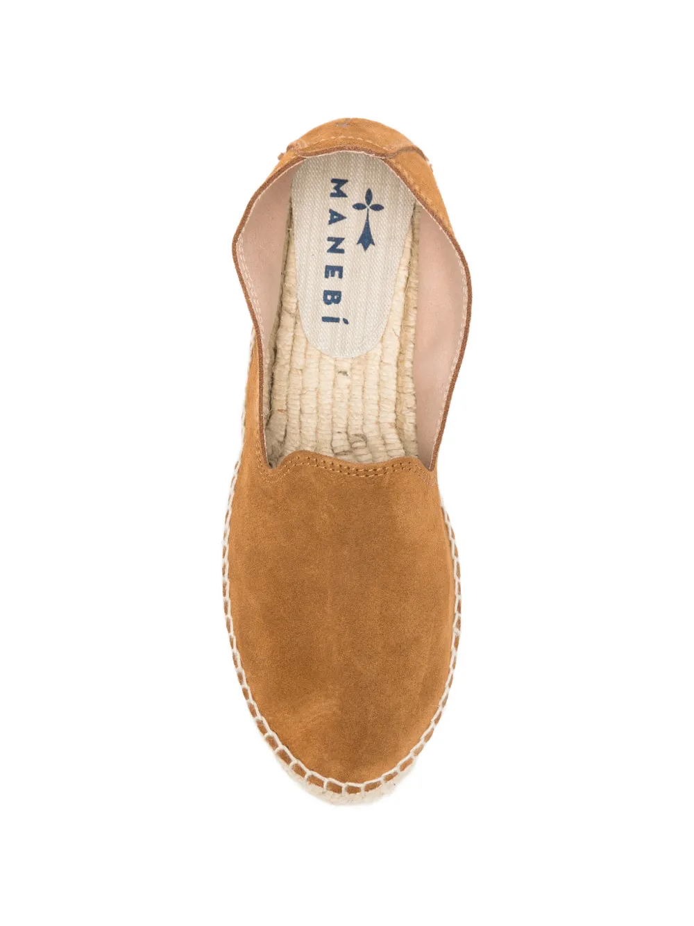 Manebi Hamptons round-toe platform espadrilles Bruin