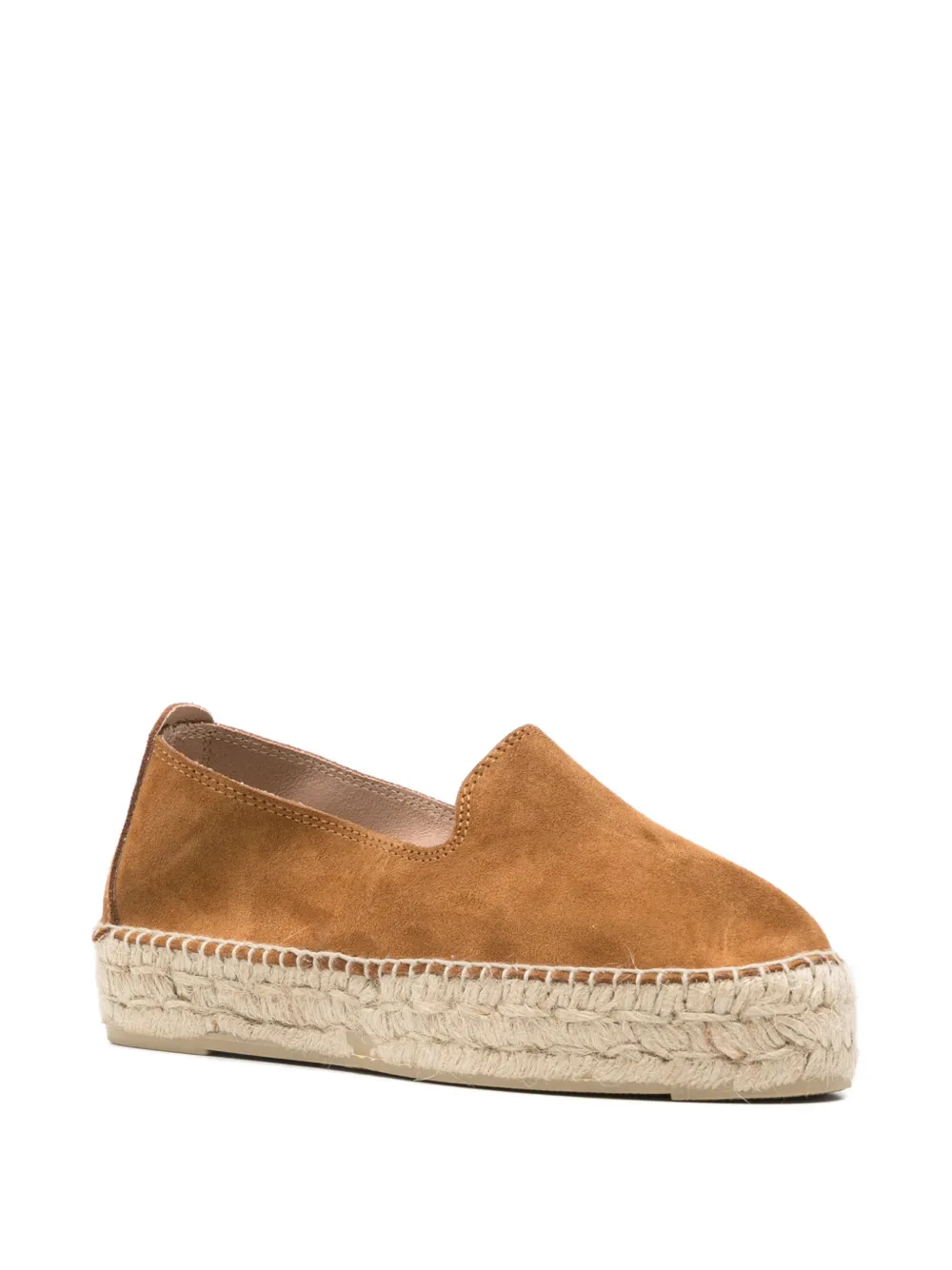 Manebi Hamptons round-toe platform espadrilles Bruin
