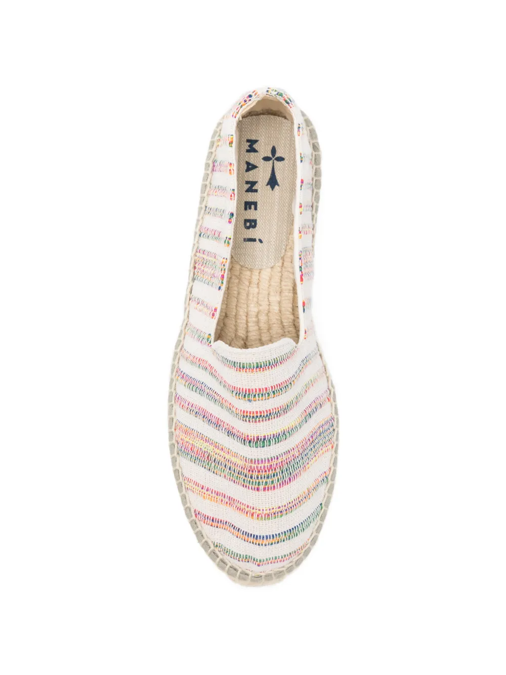 Manebi striped espadrilles Beige