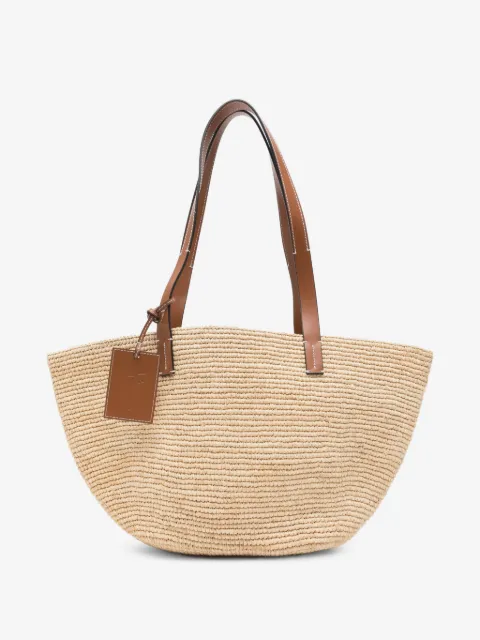 Manebi Basket raffia shoulder bag
