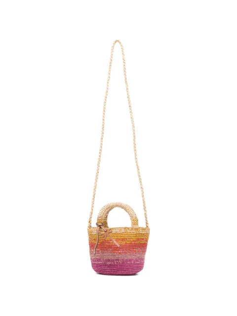 Manebi mini Panier raffia tote bag