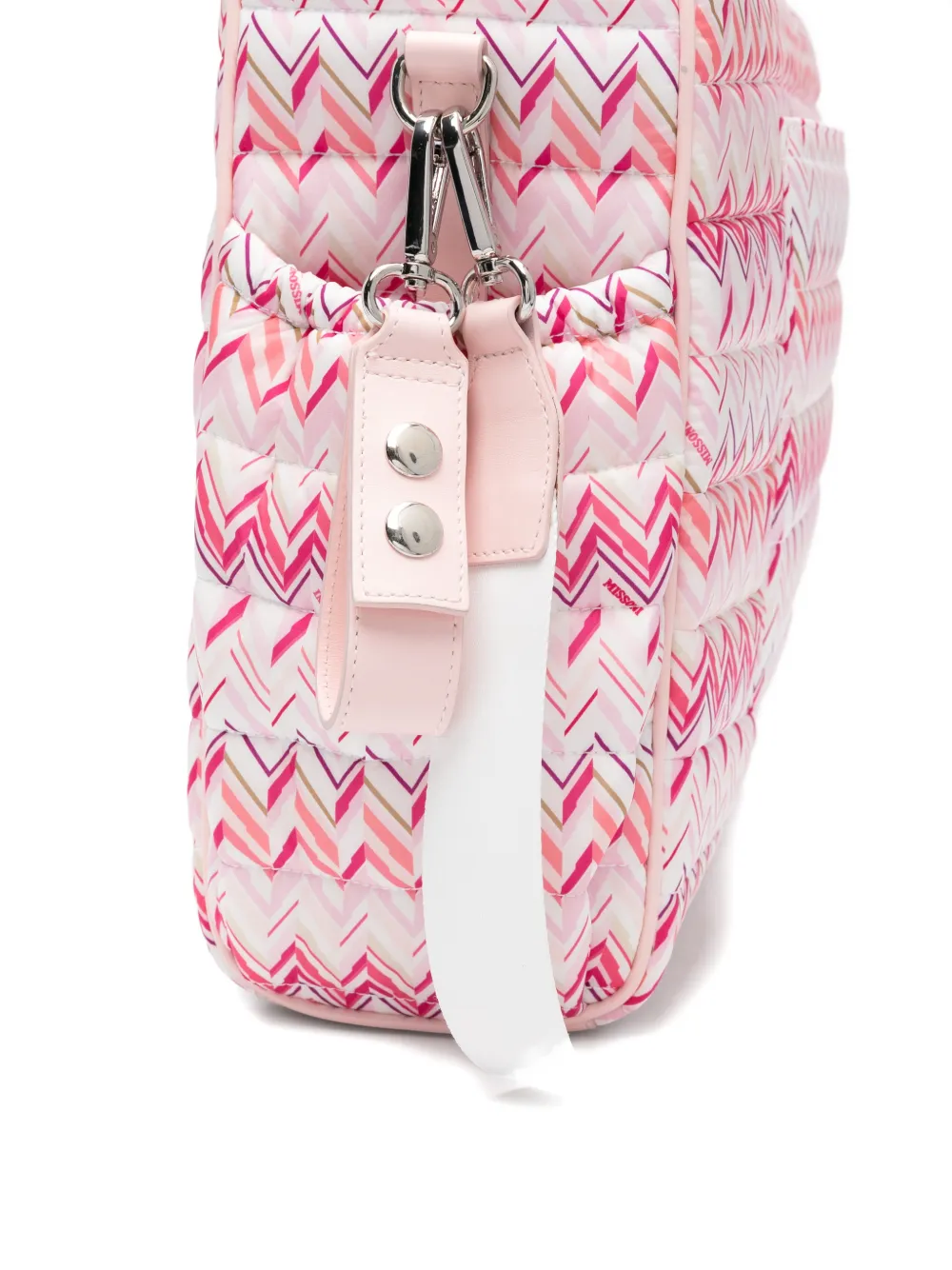  Missoni Kids Zigzag Quilted Changing Bag - Pink 