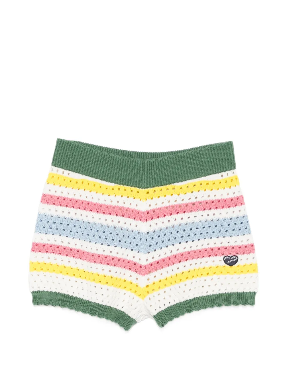Maison Labiche striped shorts - White