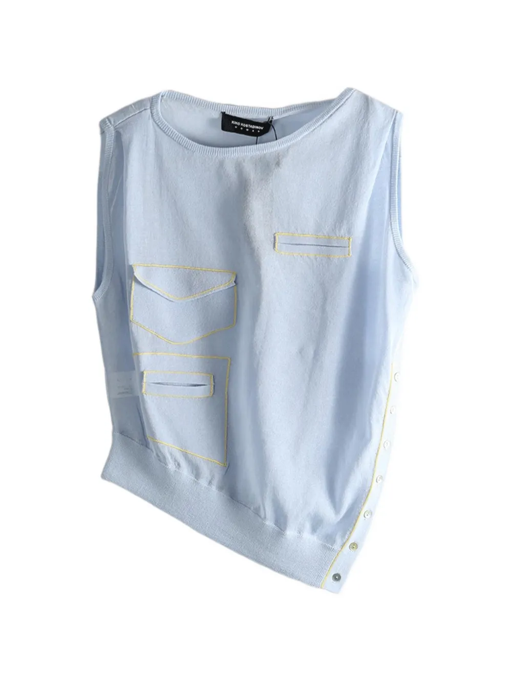 Kiko Kostadinov Kreiner sleeveless top - Blu