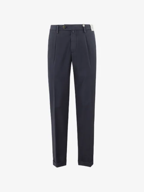 Myths Zeus pleated turn-up trousers