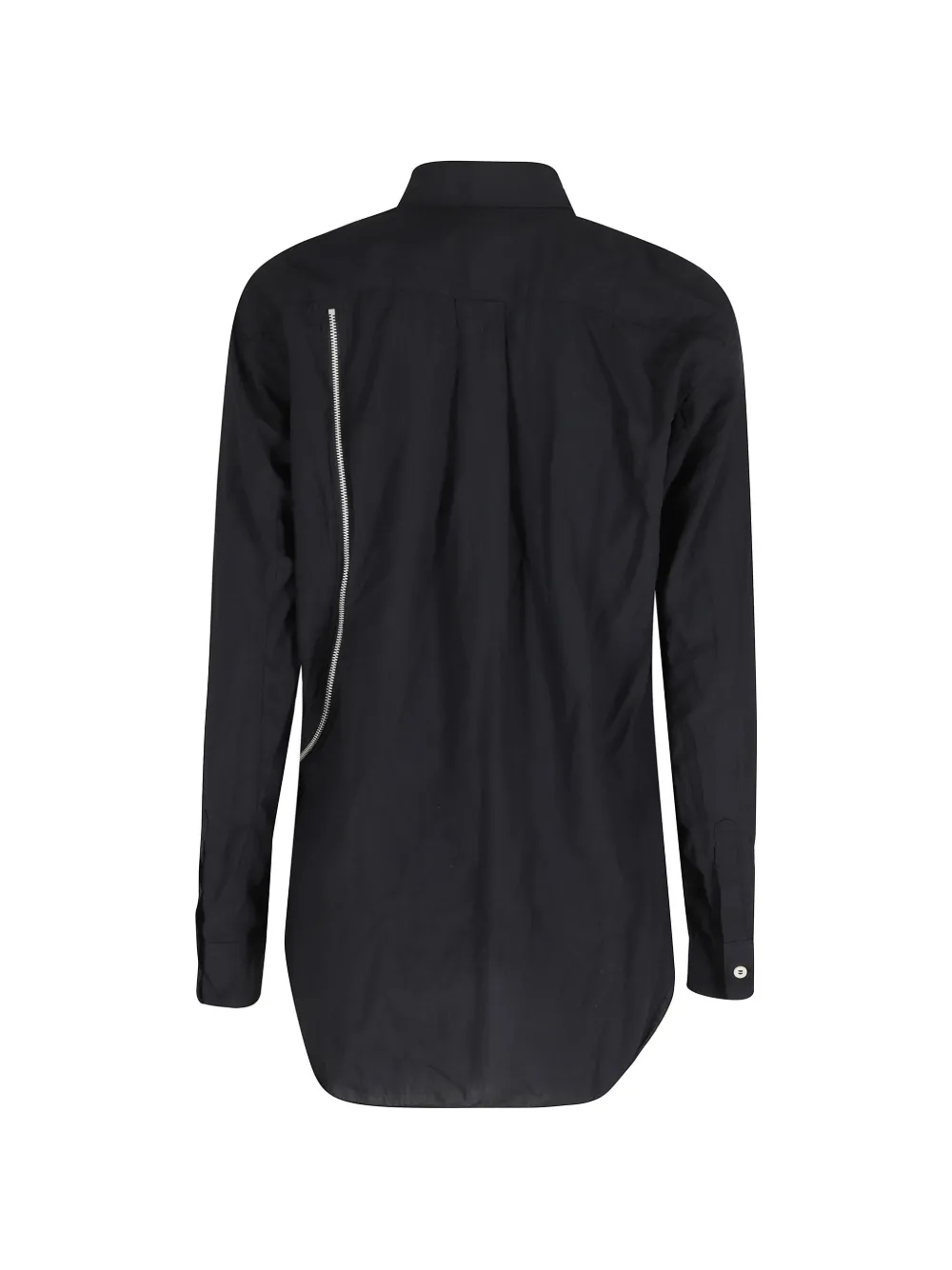 Comme Des Garçons Shirt Asymmetrische blouse met rits Zwart