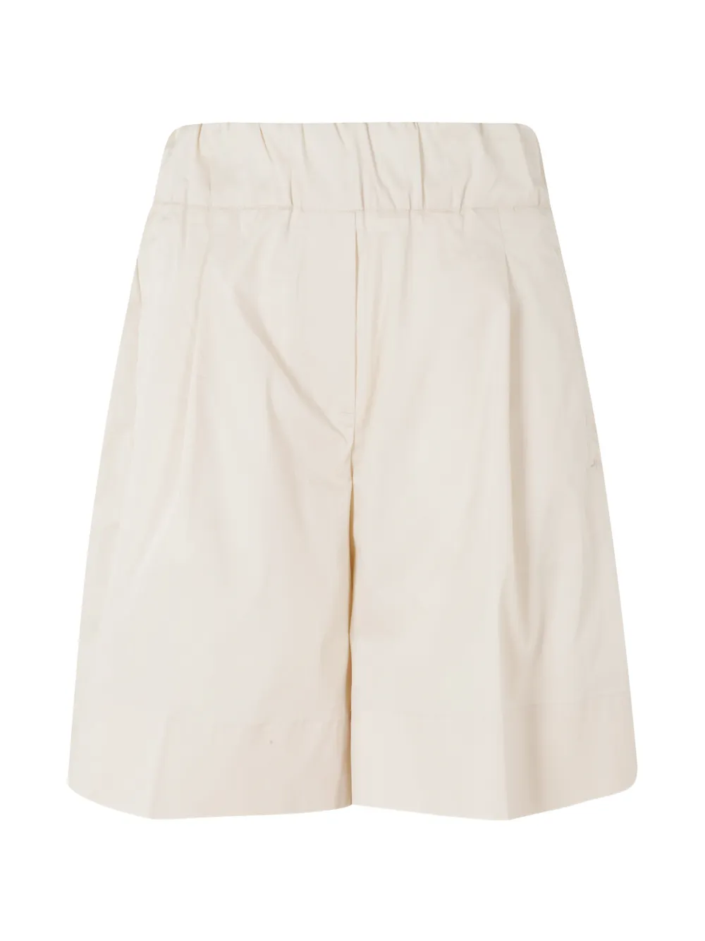 Myths pleated elasticated-waist shorts - Nude