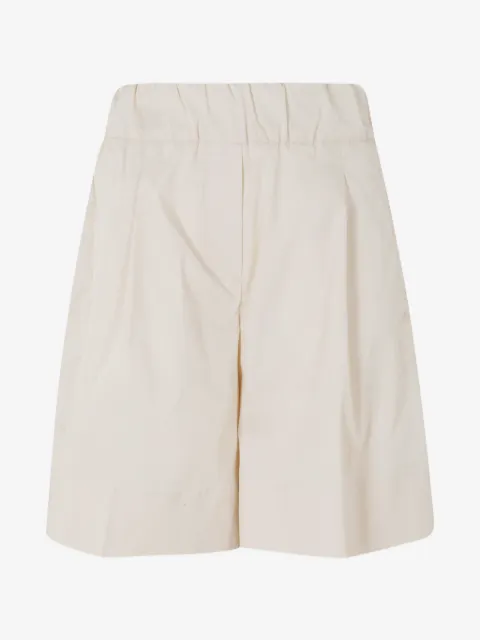 Myths pleated elasticated-waist shorts