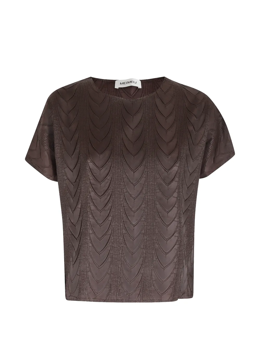 MeimeiJ quilted top - Marrone