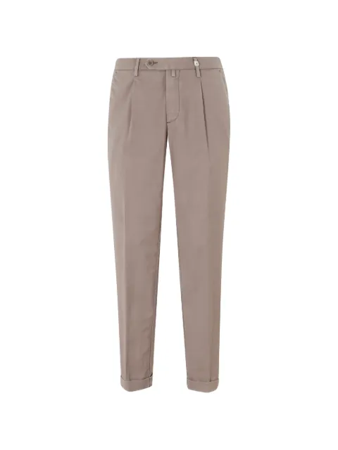 Myths pleated turn-up trousers