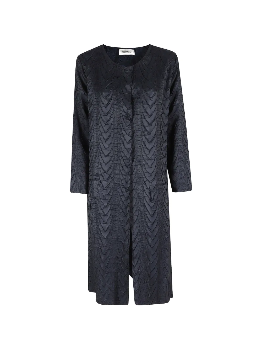 MeimeiJ textured-finish coat - Blau