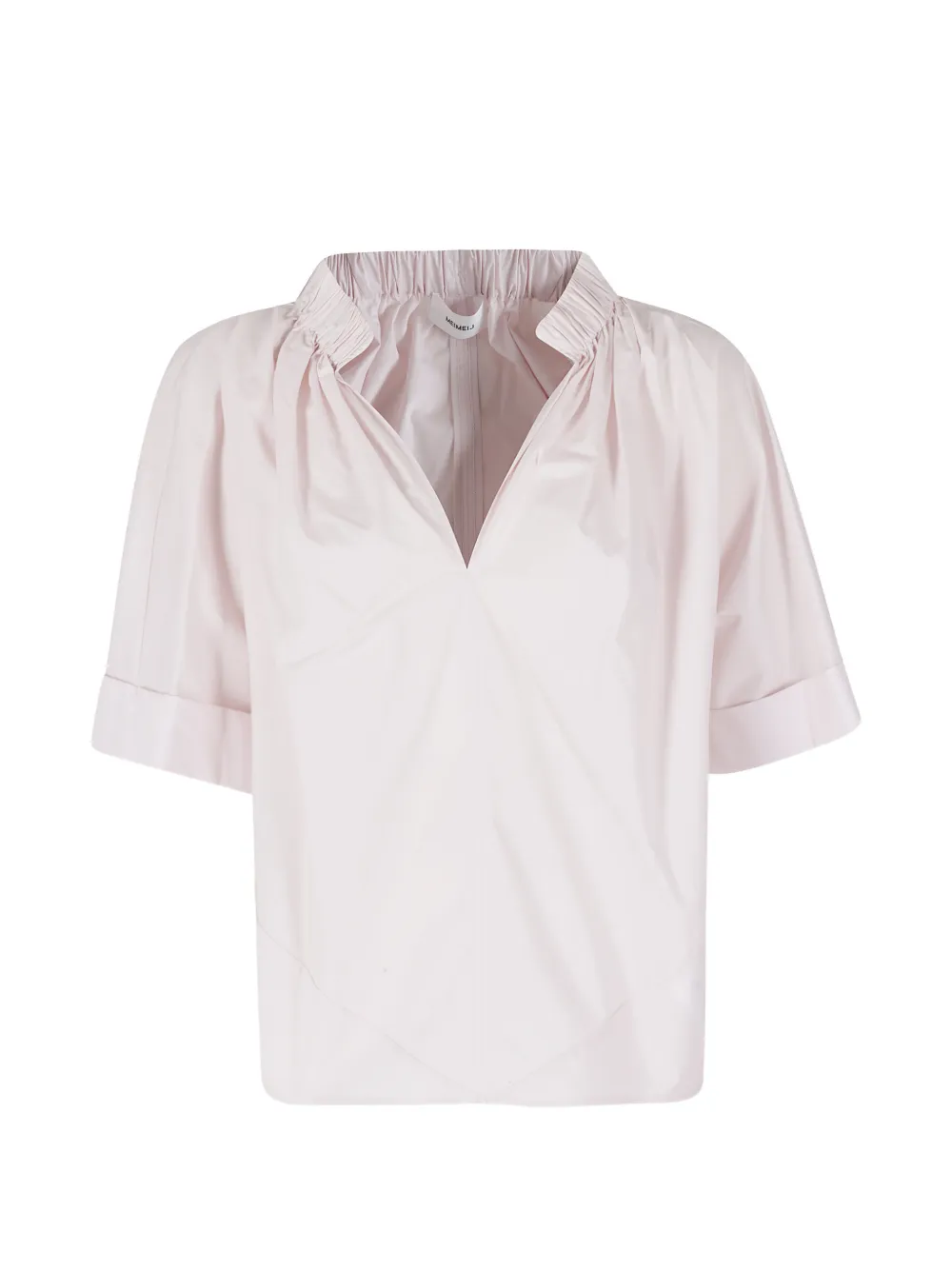 MeimeiJ elasticated-neck cuffed-sleeve blouse - Rosa